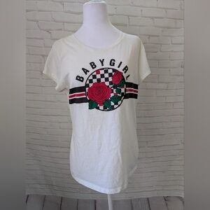 Nwt Wound Up Baby Girl Tee - White with Red and Black Accents G2